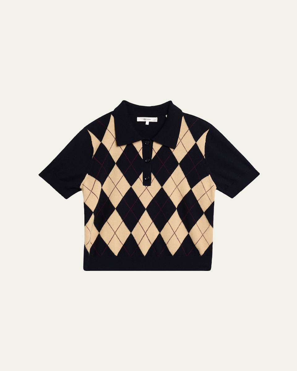 The Argyle Short-Sleeve Polo Sweat